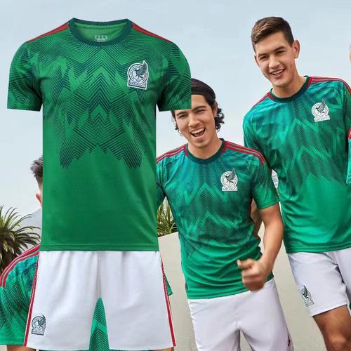2022世界杯墨西哥新款主场球衣 墨西哥绿色 可印号印字来图制作